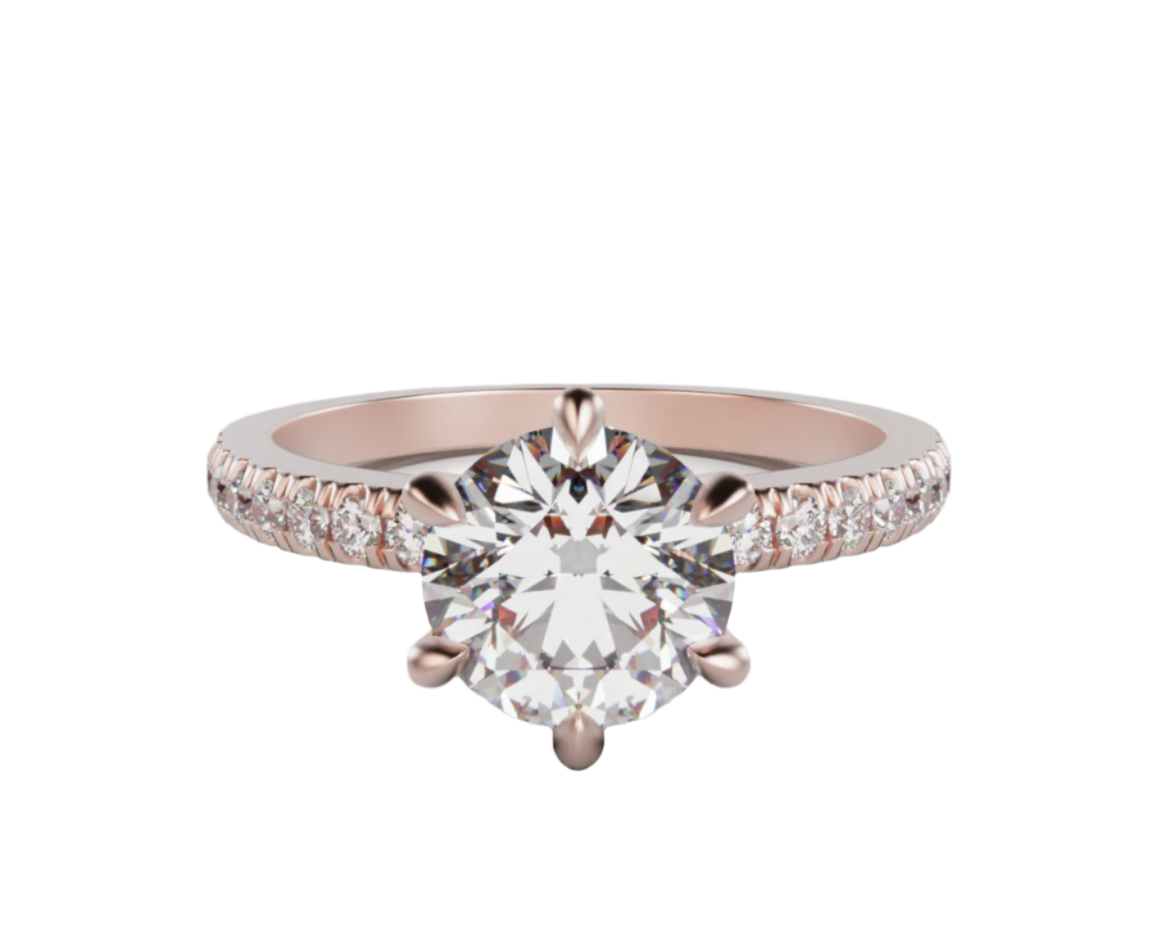 "Elsa" Lab Grown Diamond Round Brilliant Cut Engagement Ring