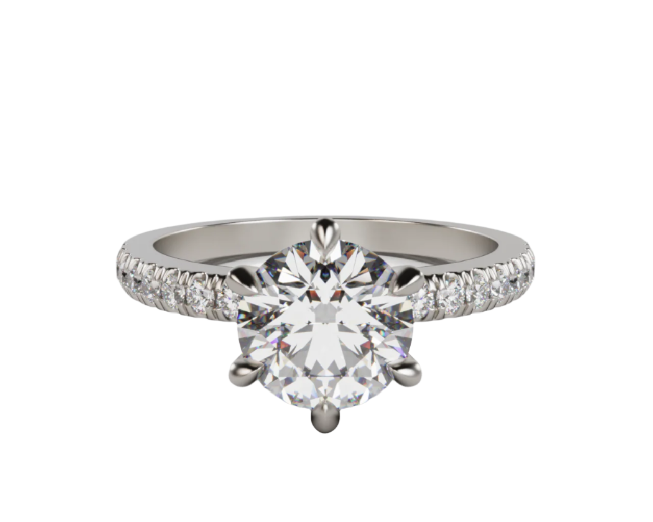 "Elsa" Lab Grown Diamond Round Brilliant Cut Engagement Ring