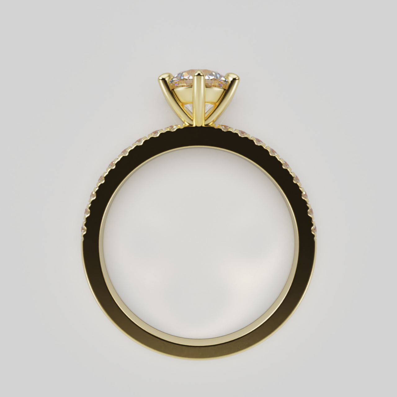 "Elsa" Lab Grown Diamond Round Brilliant Cut Engagement Ring