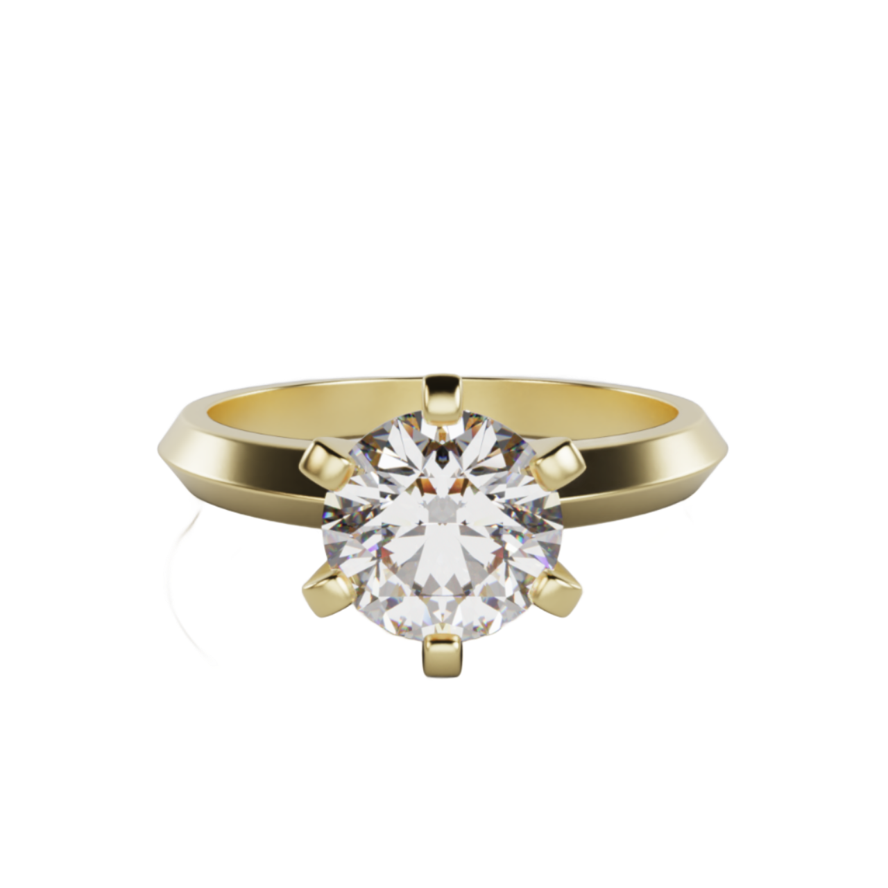 "Hana" Round cut  Solitaire Diamond Lab Grown Engagement Ring