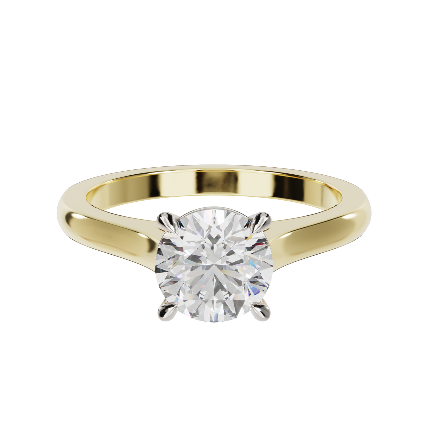 "Ella" Solitaire Round Brilliant Cut Engagement Ring