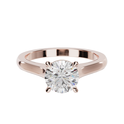 "Ella" Solitaire Round Brilliant Cut Engagement Ring