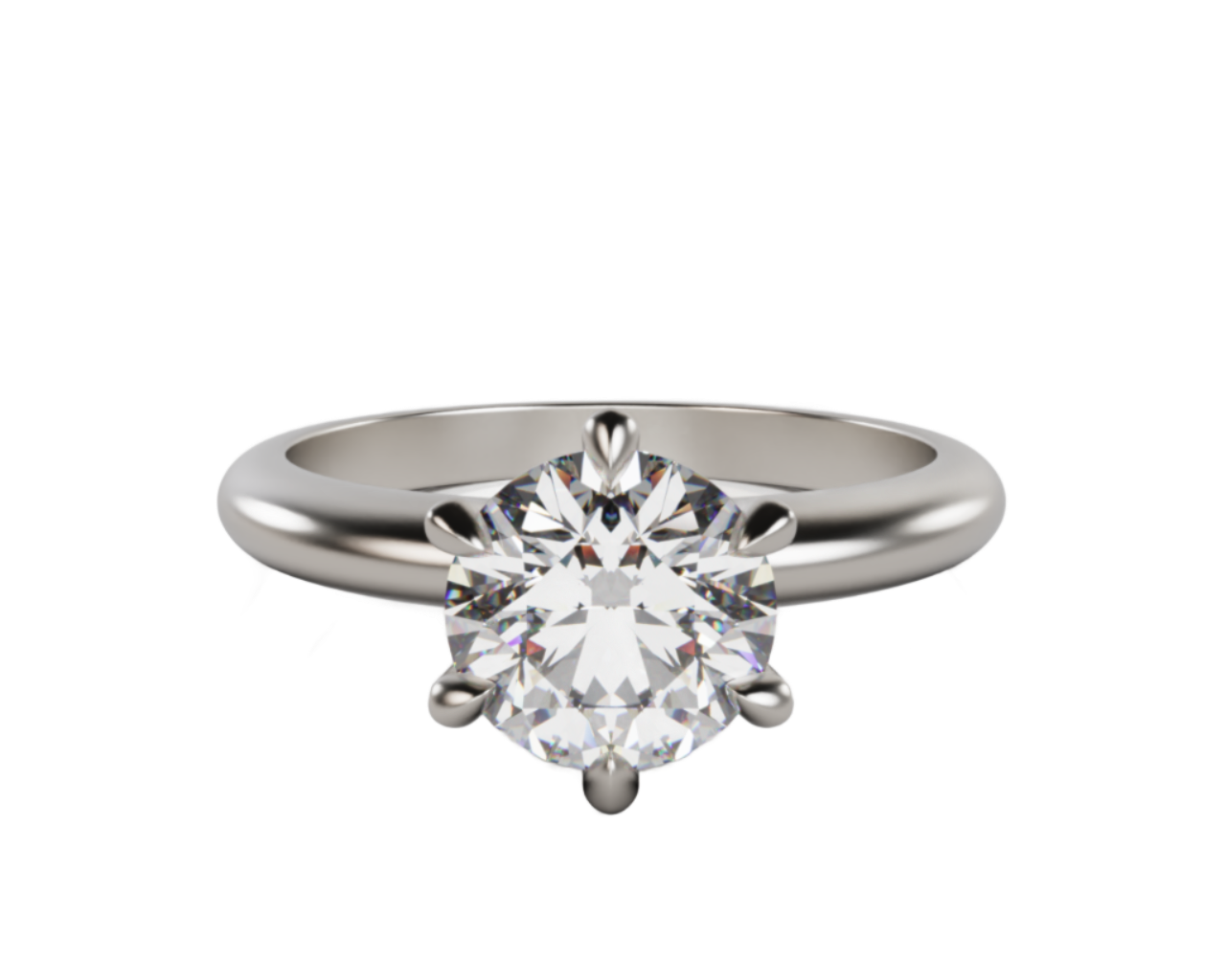 "Dana"  Round Solitaire Lab Grown Diamond Engagement Ring