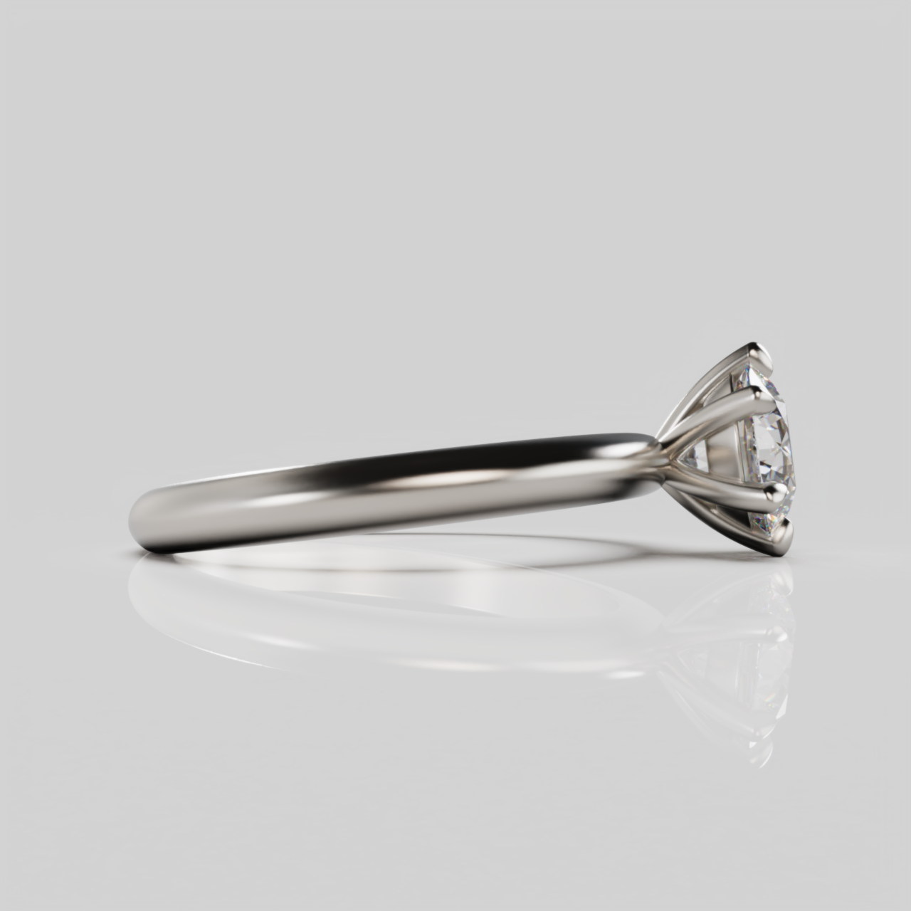 "Dana"  Round Solitaire Lab Grown Diamond Engagement Ring