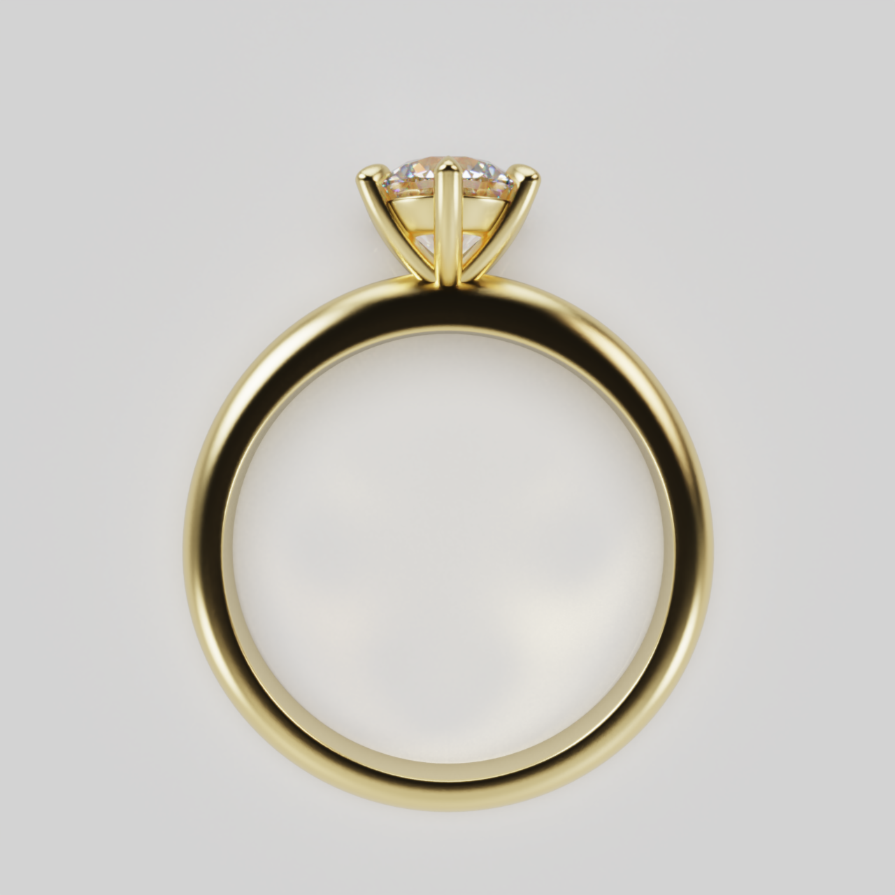 "Dana"  Round Solitaire Lab Grown Diamond Engagement Ring