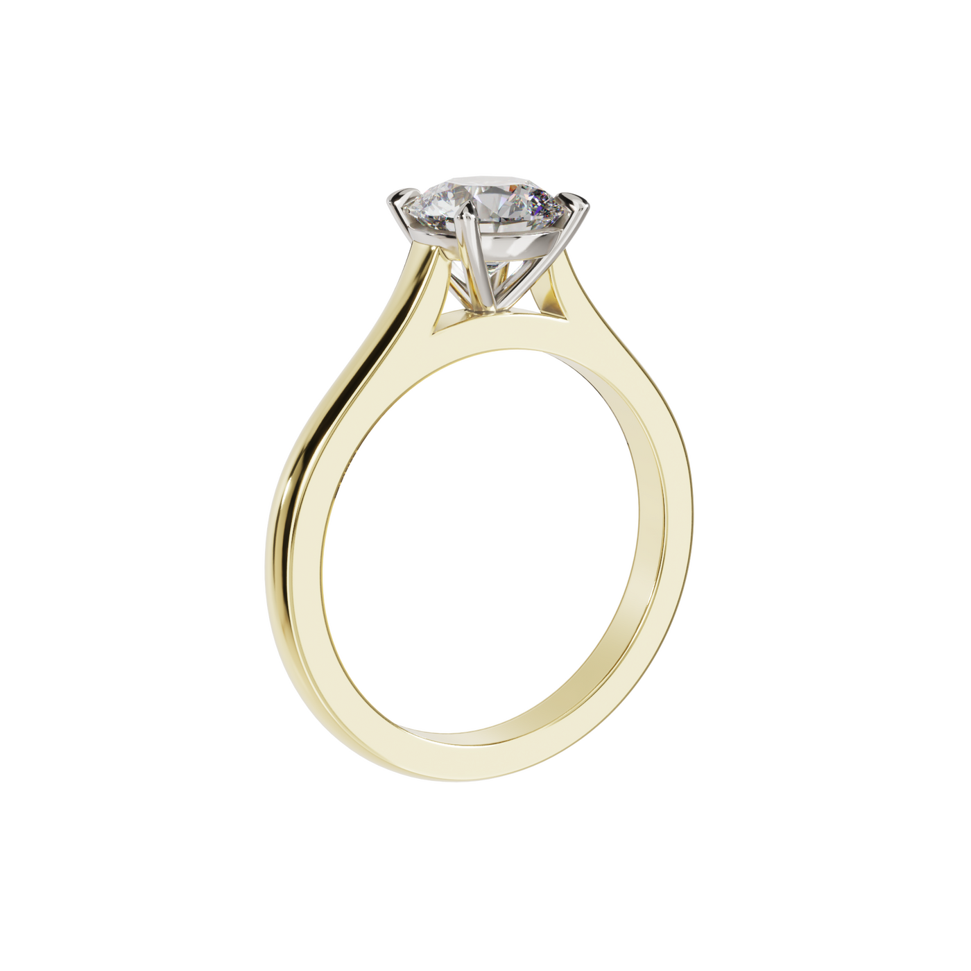 "Ella" Solitaire Round Brilliant Cut Engagement Ring