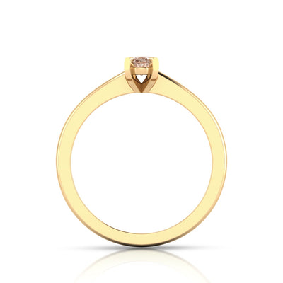 Morganite Ring in 9K Yellow Gold