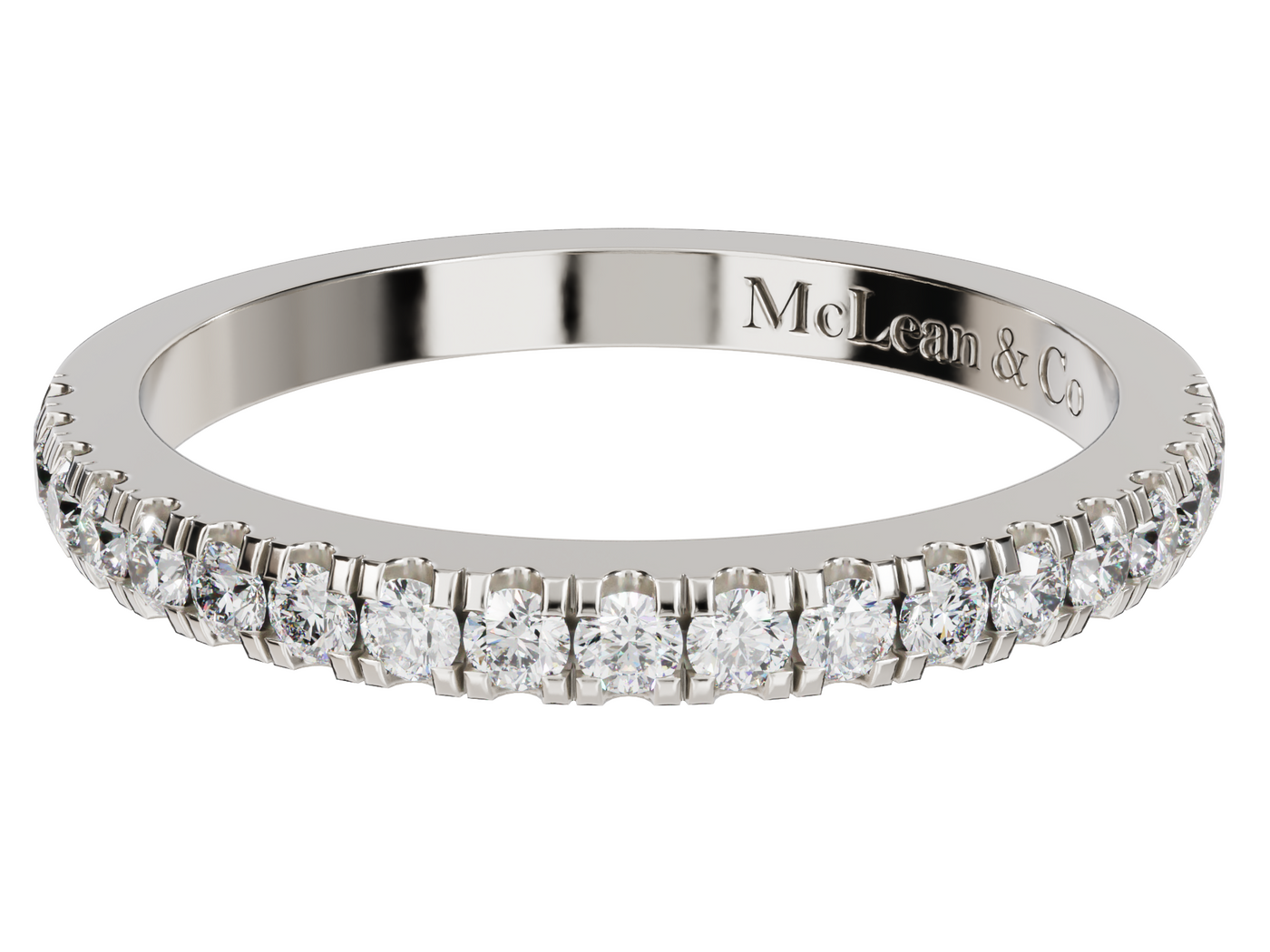 Diamond Wedding Ring Scalloped