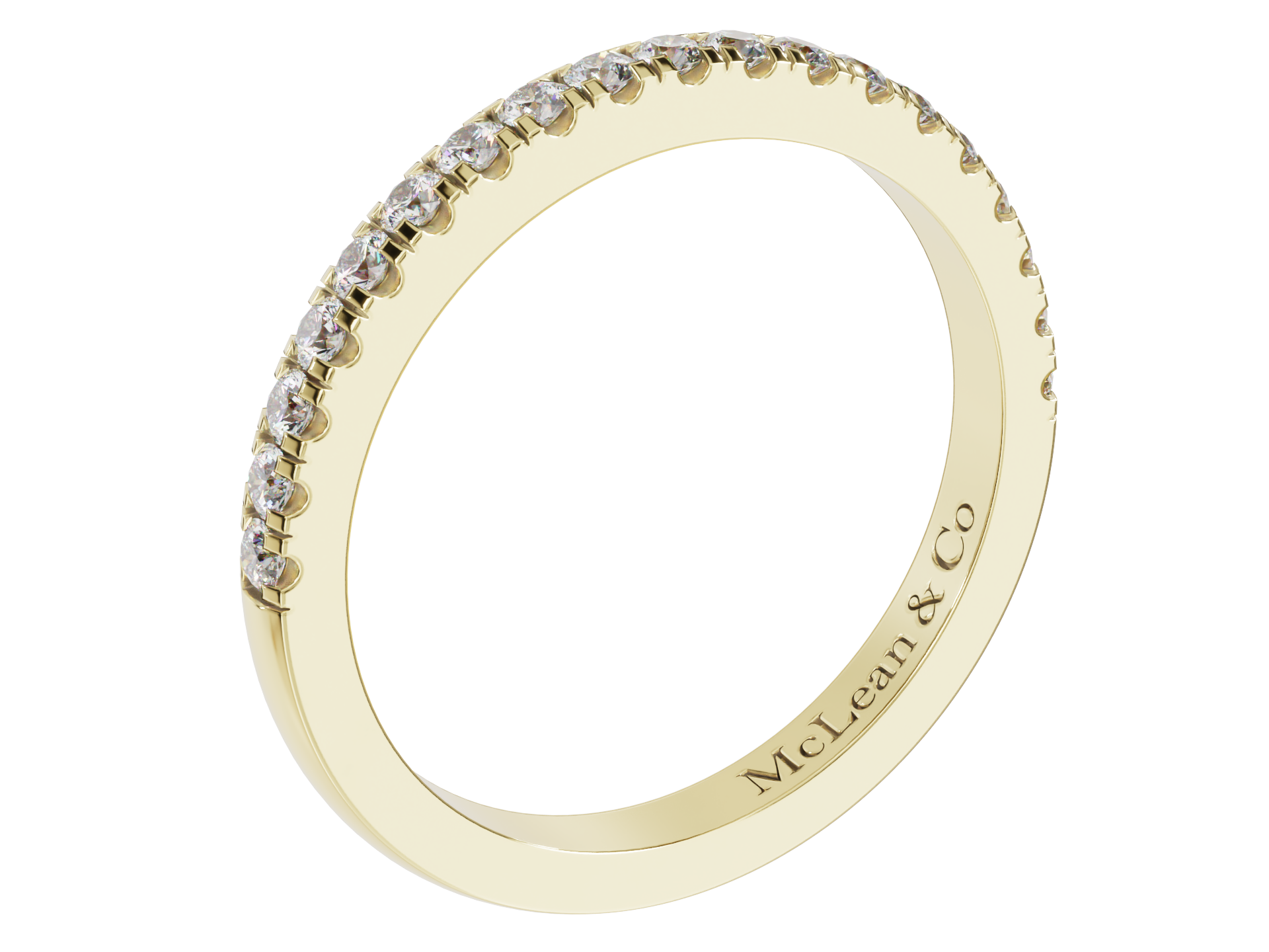 Diamond Wedding Ring Scalloped