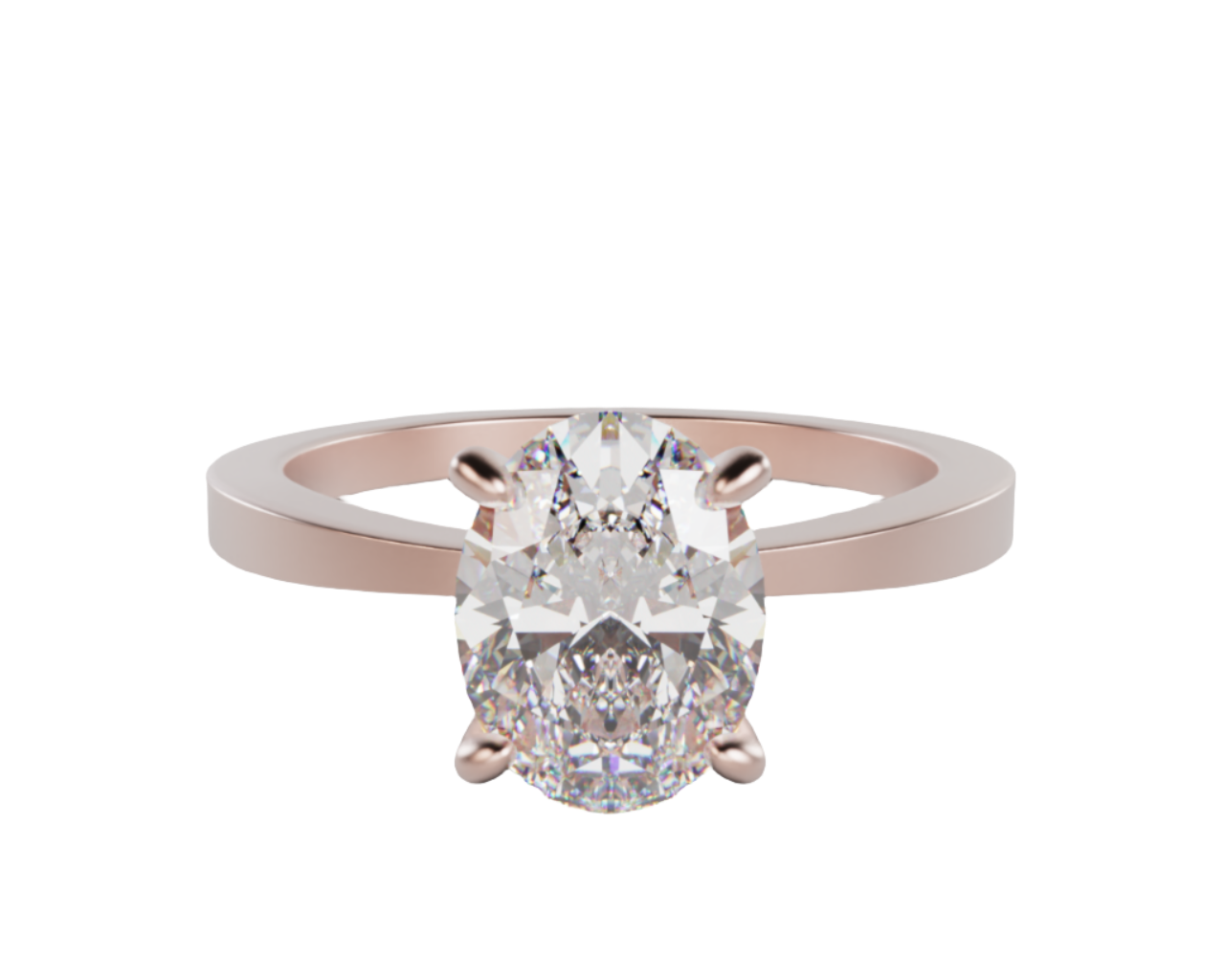 "Cosmo" Lab Grown Diamond Oval Cut Diamond Solitare Engagement Ring