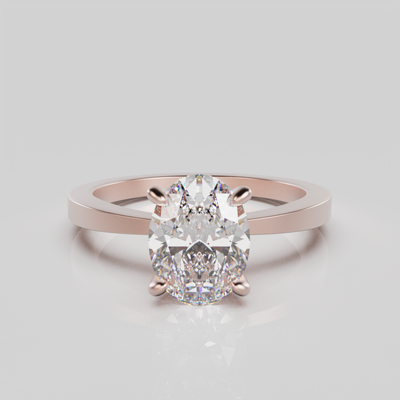 "Cosmo" Lab Grown Diamond Oval Cut Diamond Solitare Engagement Ring