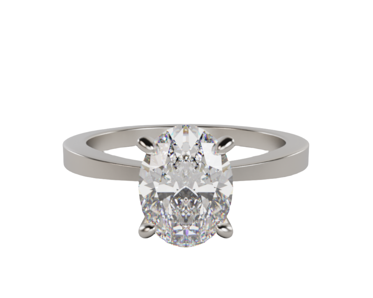 "Cosmo" Lab Grown Diamond Oval Cut Diamond Solitare Engagement Ring