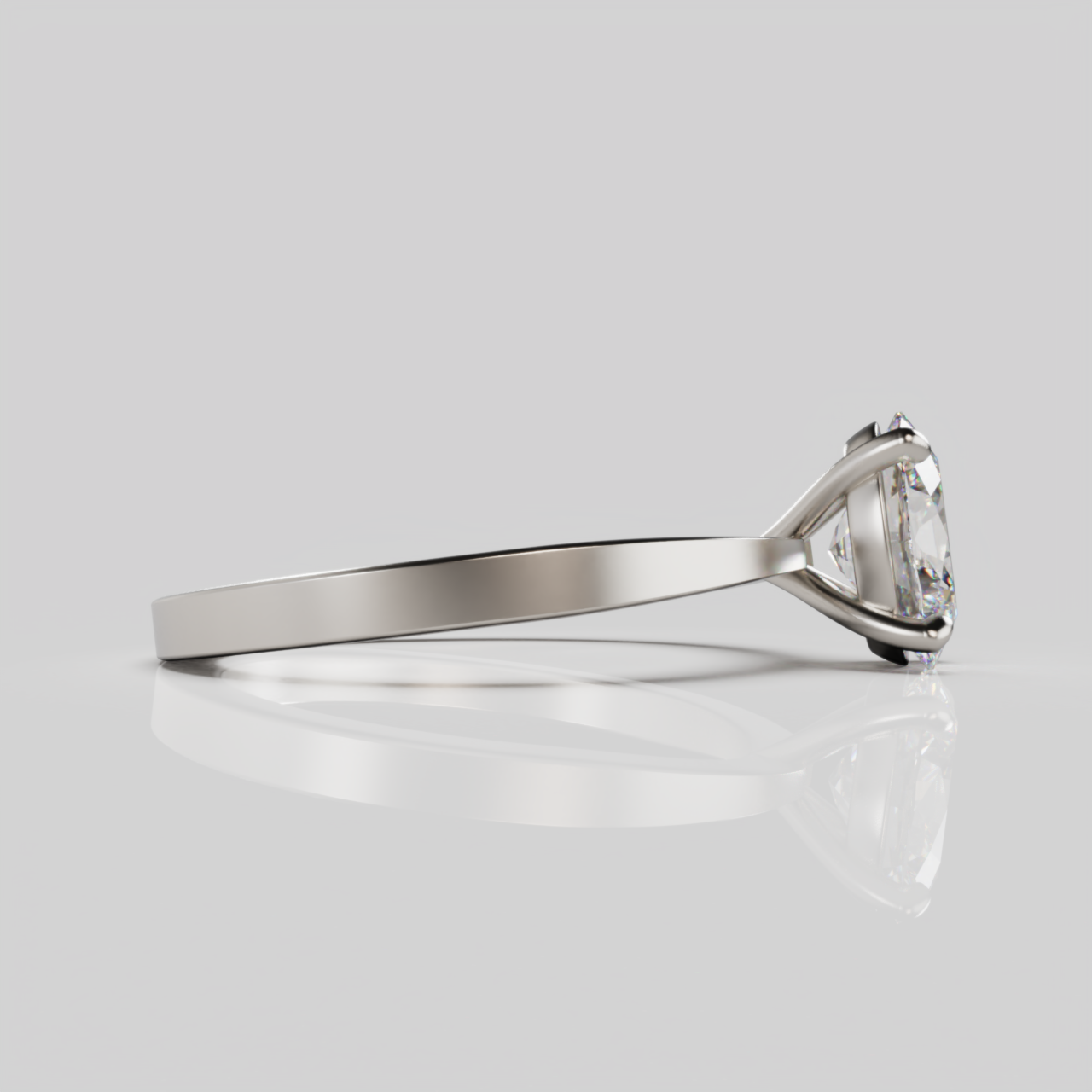 "Cosmo" Lab Grown Diamond Oval Cut Diamond Solitare Engagement Ring