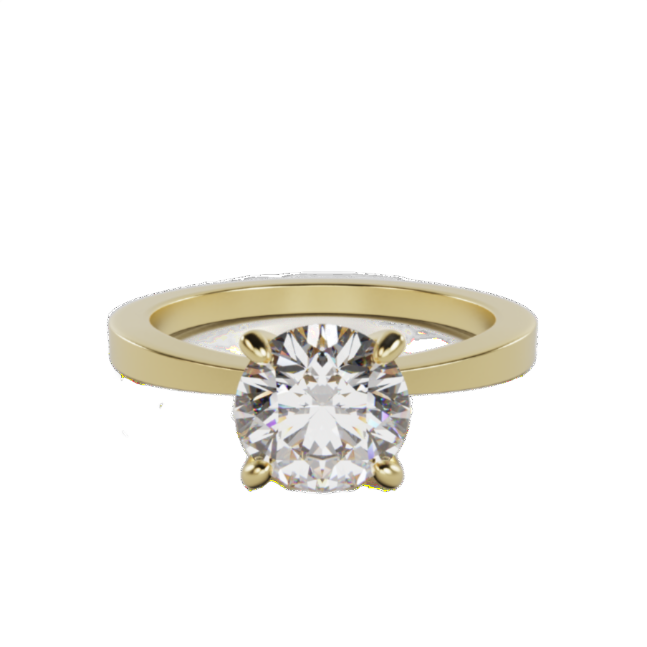 "Cosmo" Lab Grown Round Brilliant Cut Diamond Solitare Engagement Ring