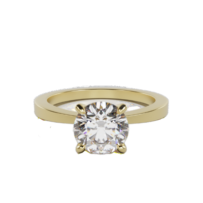 "Cosmo" Lab Grown Round Brilliant Cut Diamond Solitare Engagement Ring