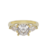 Trilogy Three Stone Diamond Engagement Ring