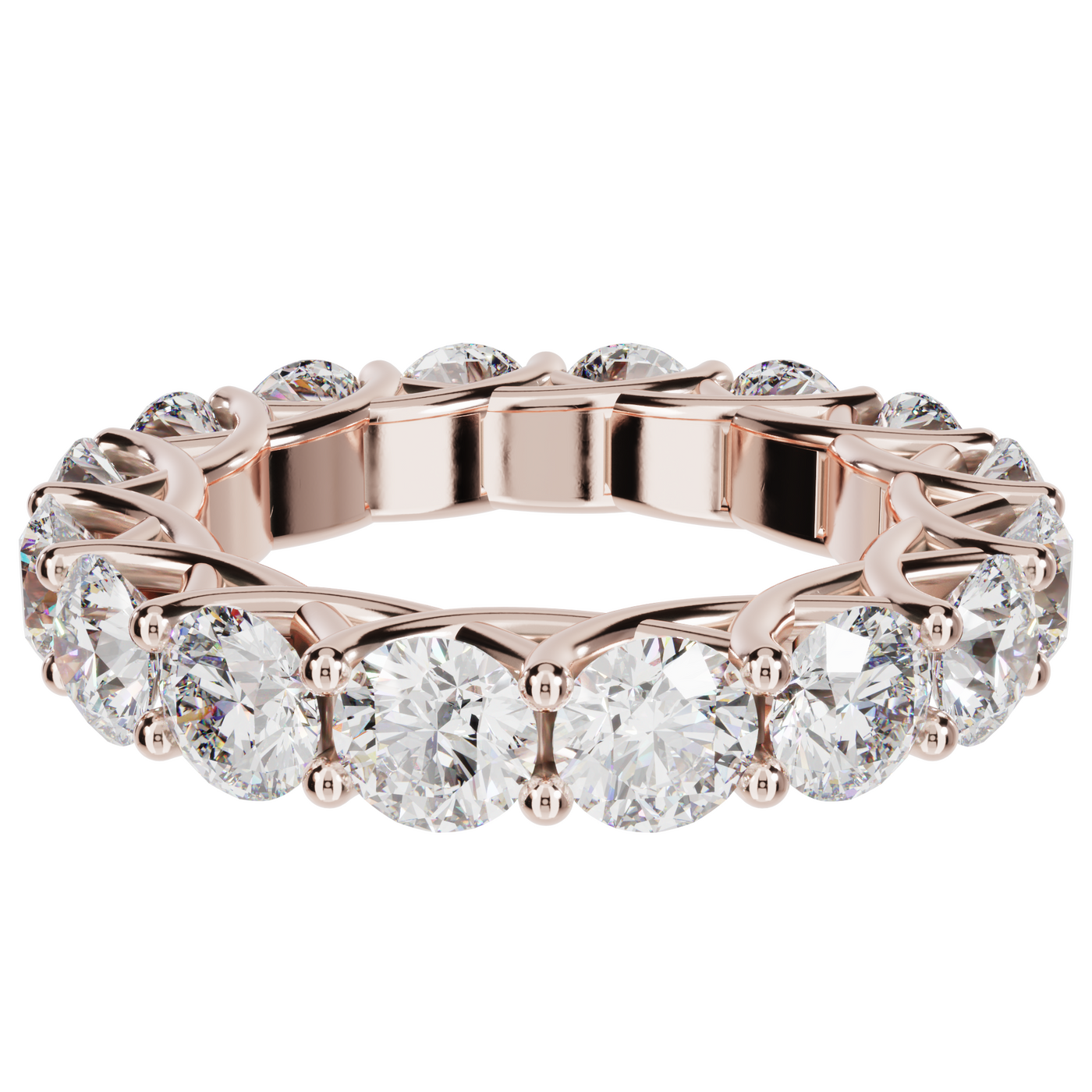 Circle of Diamonds Trellis Style Ring