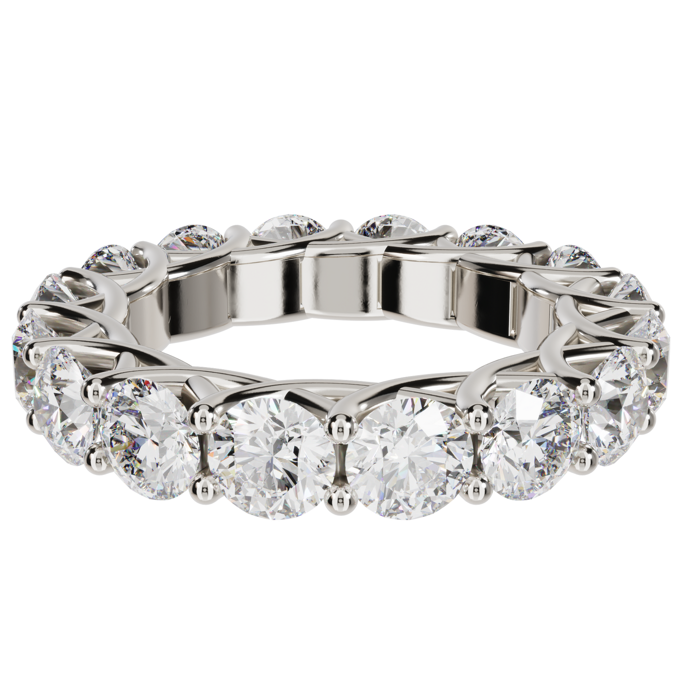 Circle of Diamonds Trellis Style Ring