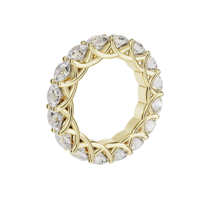 Circle of Diamonds Trellis Style Ring