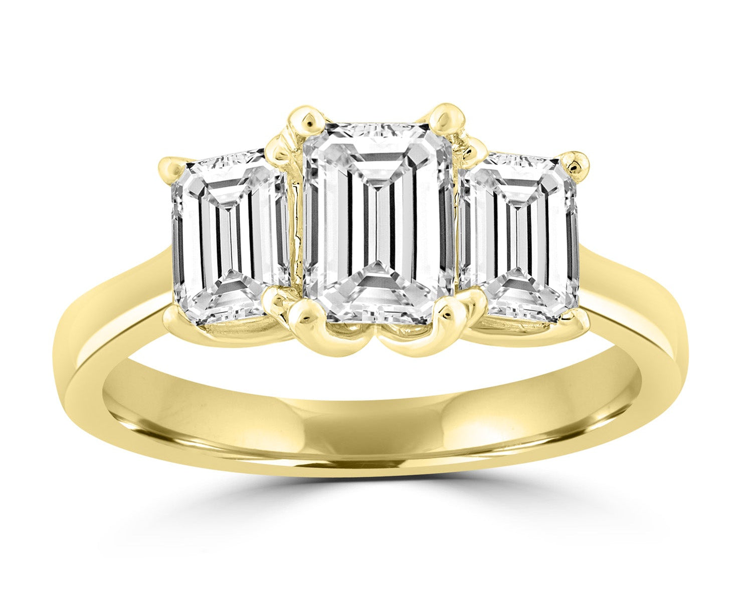 Trilogy Ring Diamond set in Yellow Gold | McLean & Co Jewellers Australia