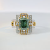 beautiful green gemstone ring