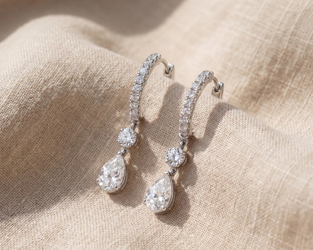 diamond drop earrings 