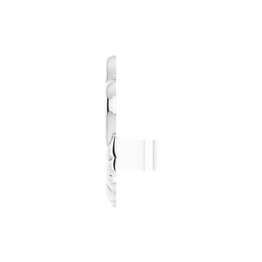 earring stabilizer sterling silver sideview