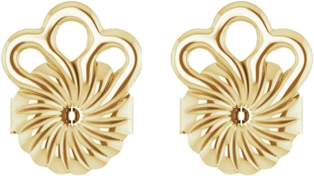earring backs to hellp support studs yellow gold