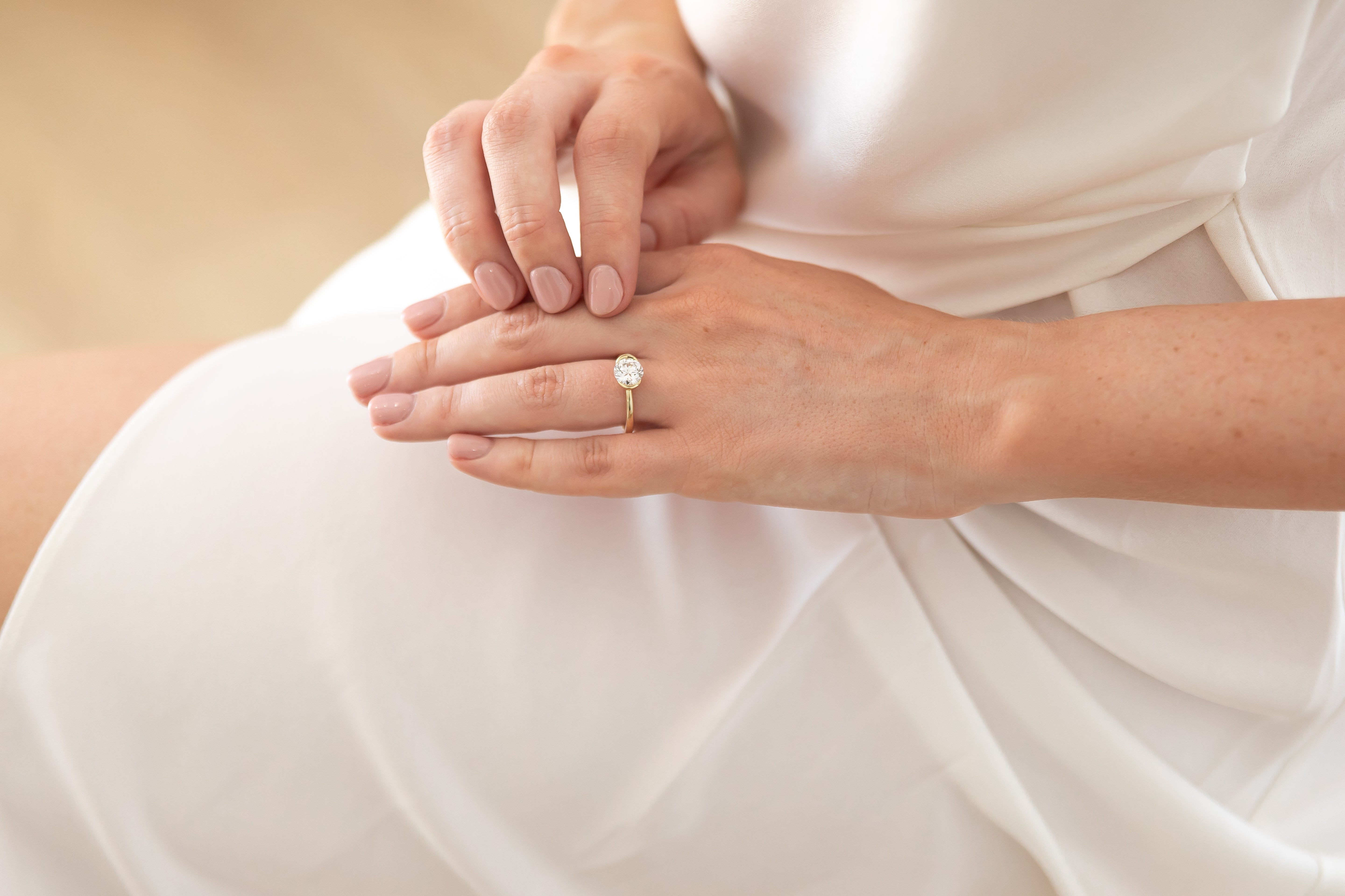 east west engagement ring | McLean & Co Jewellers Sunshine Coast Australia