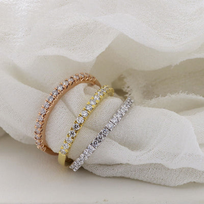 Diamond Wedding Stacker Band