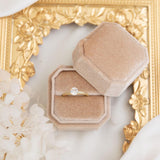 Single & Double Slot Velvet Ring Box Wedding Ring Bearer Bridal Gift Engagement Ring Box Bridesmaid Gift Wedding Gift Gifts for the Bride