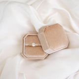 Single & Double Slot Velvet Ring Box Wedding Ring Bearer Bridal Gift Engagement Ring Box Bridesmaid Gift Wedding Gift Gifts for the Bride