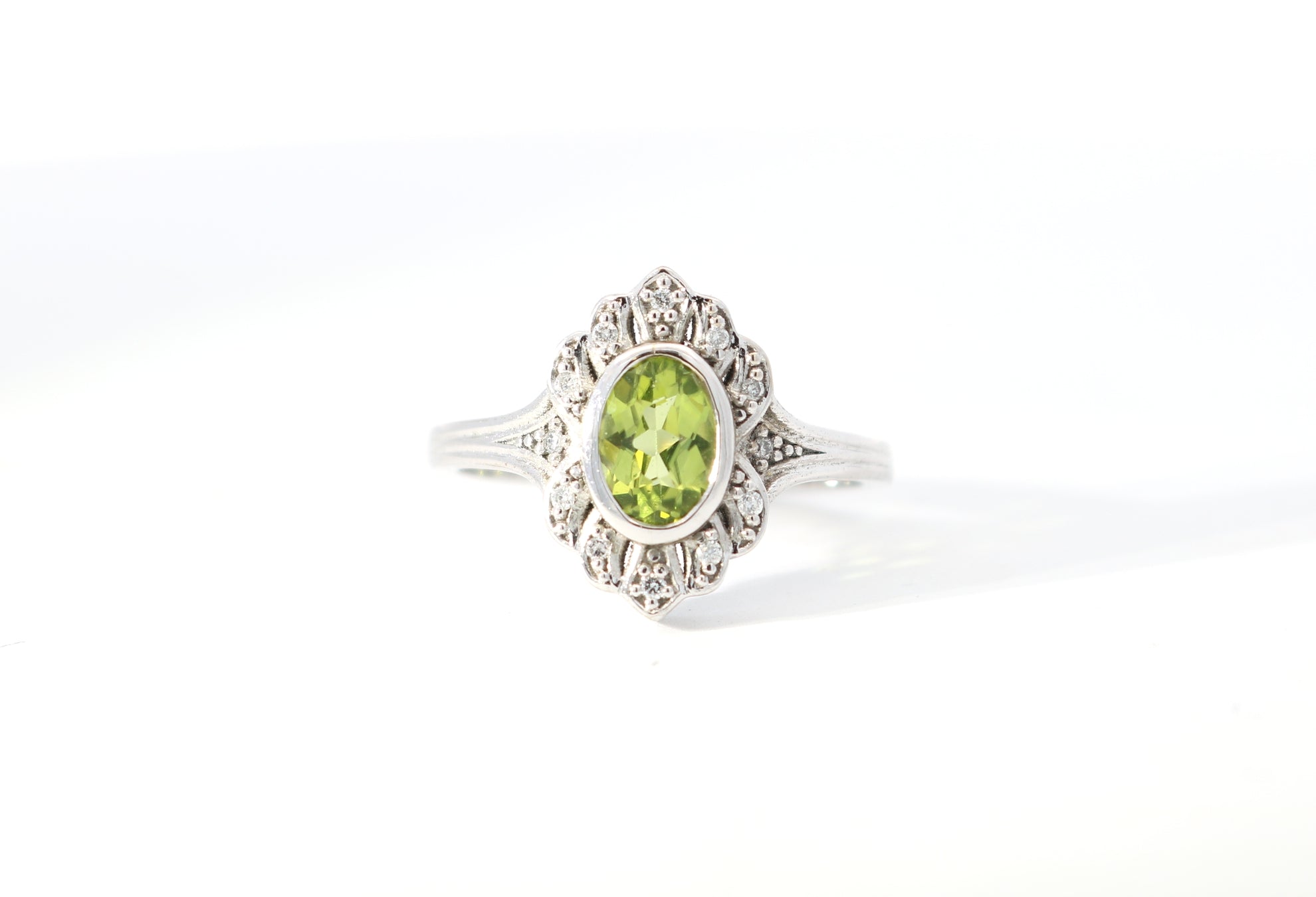 peridot august birthstone ring