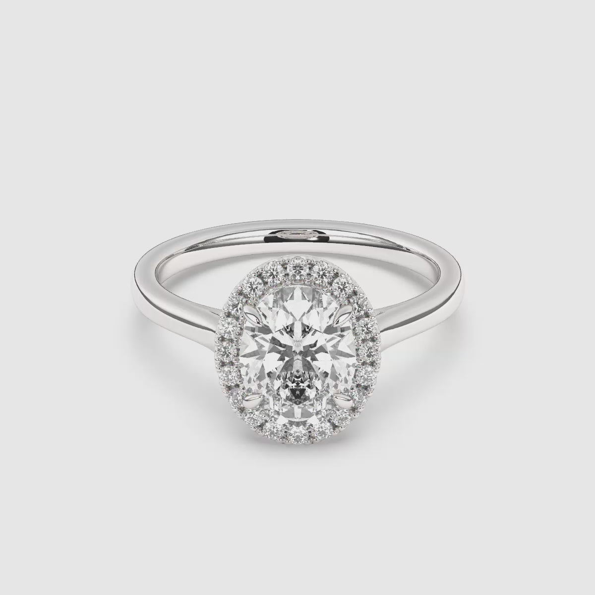 Maya Halo Lab Grown Diamond Engagement Ring