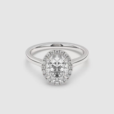 Maya Halo Lab Grown Diamond Engagement Ring