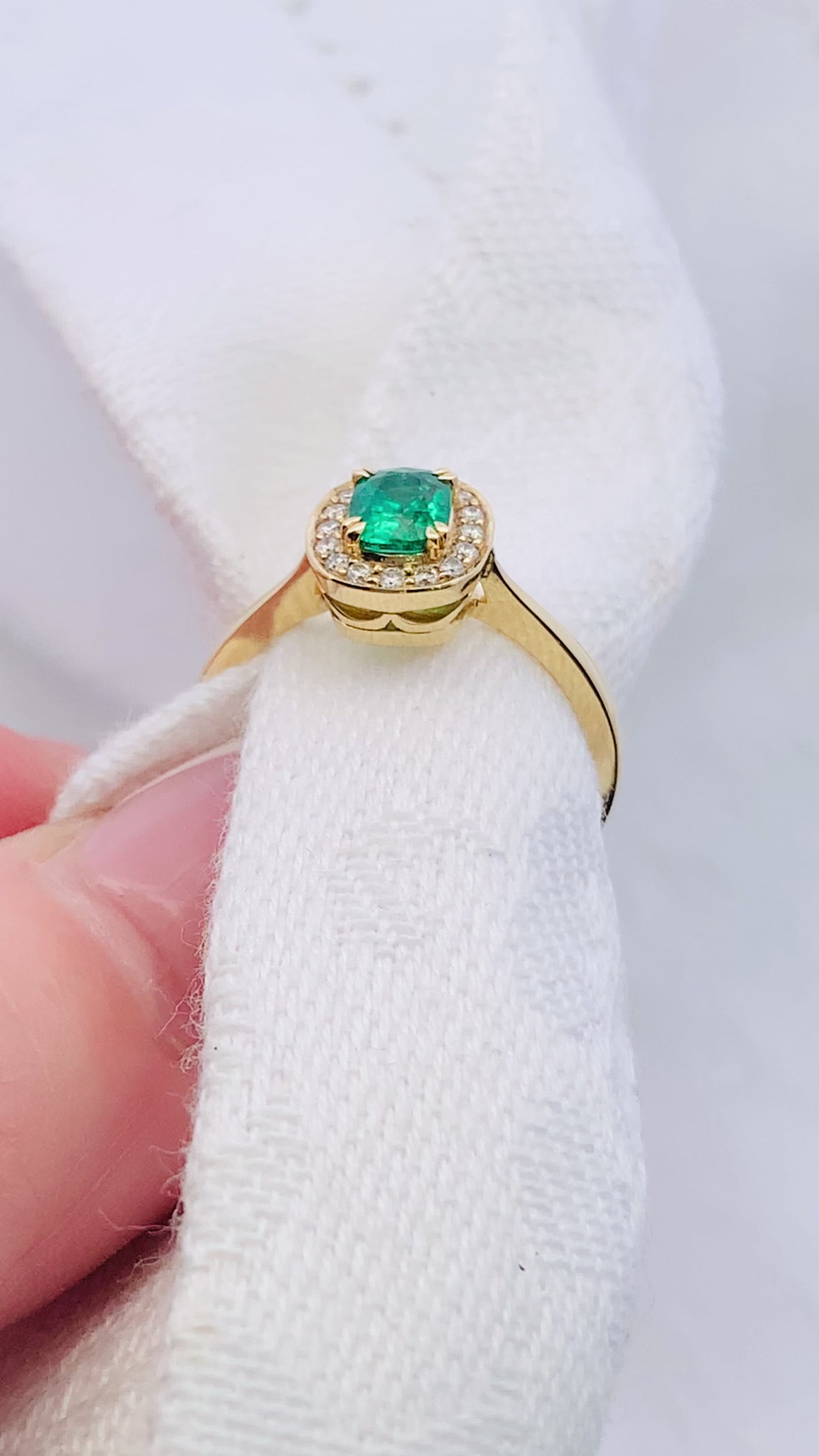 Natural Zambian Emerald Ring