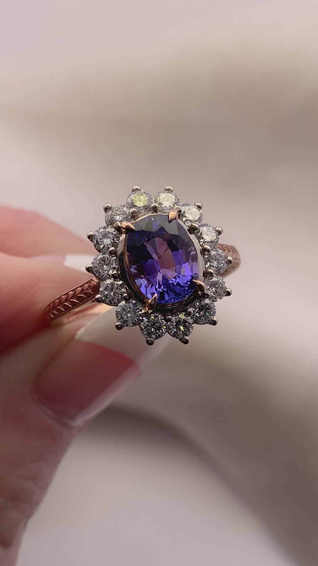 Tanzanite & Diamond Ring