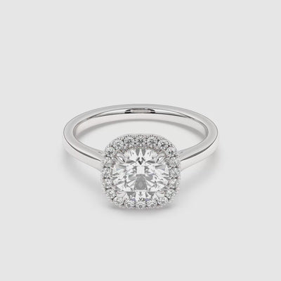 Maya Halo Lab Grown Diamond Engagement Ring