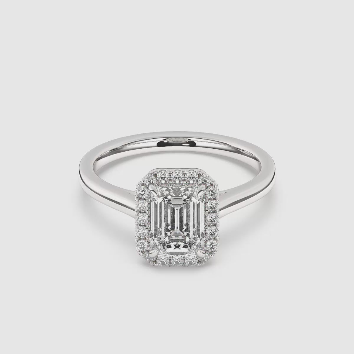 Maya Halo Lab Grown Diamond Engagement Ring