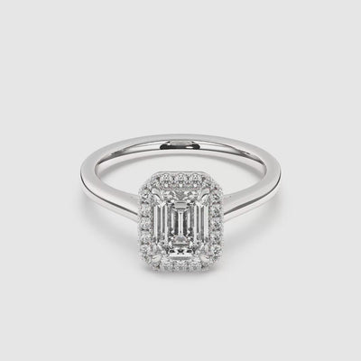 Maya Halo Lab Grown Diamond Engagement Ring