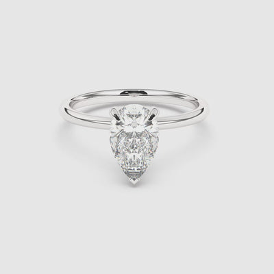 Billie Solitaire Hidden Halo Lab Grown Diamond Engagement Ring