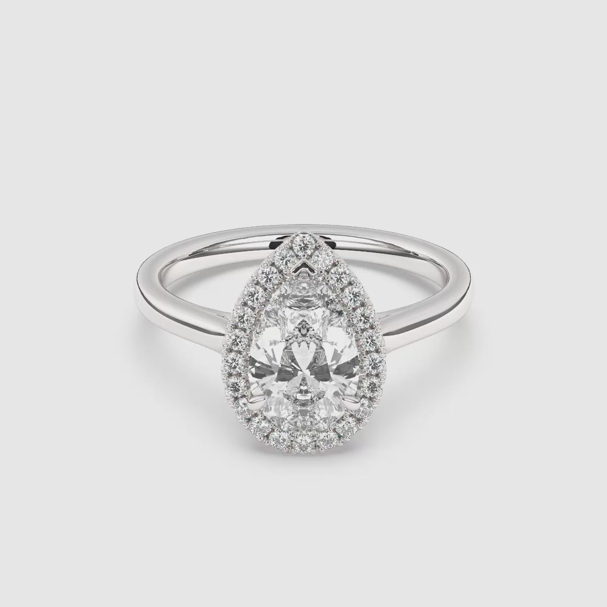Maya Halo Lab Grown Diamond Engagement Ring