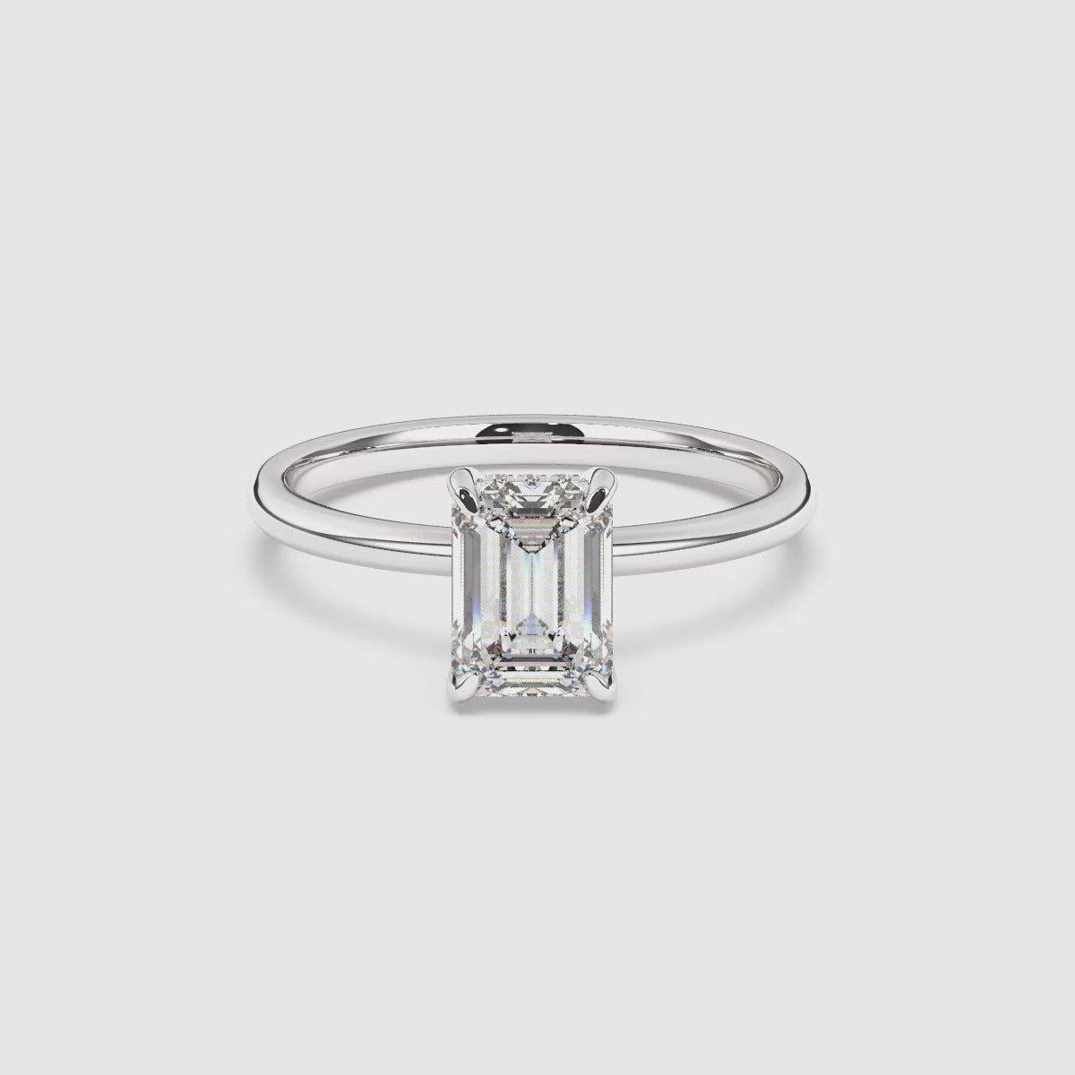 Billie Solitaire Hidden Halo Lab Grown Diamond Engagement Ring
