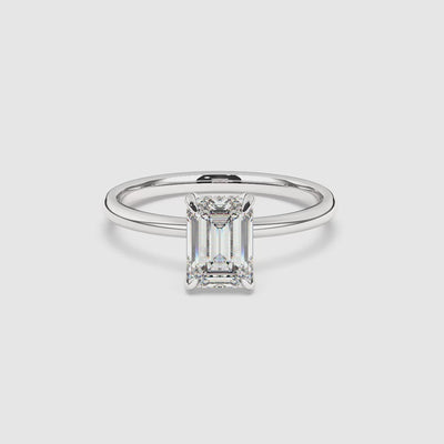 Billie Solitaire Hidden Halo Lab Grown Diamond Engagement Ring