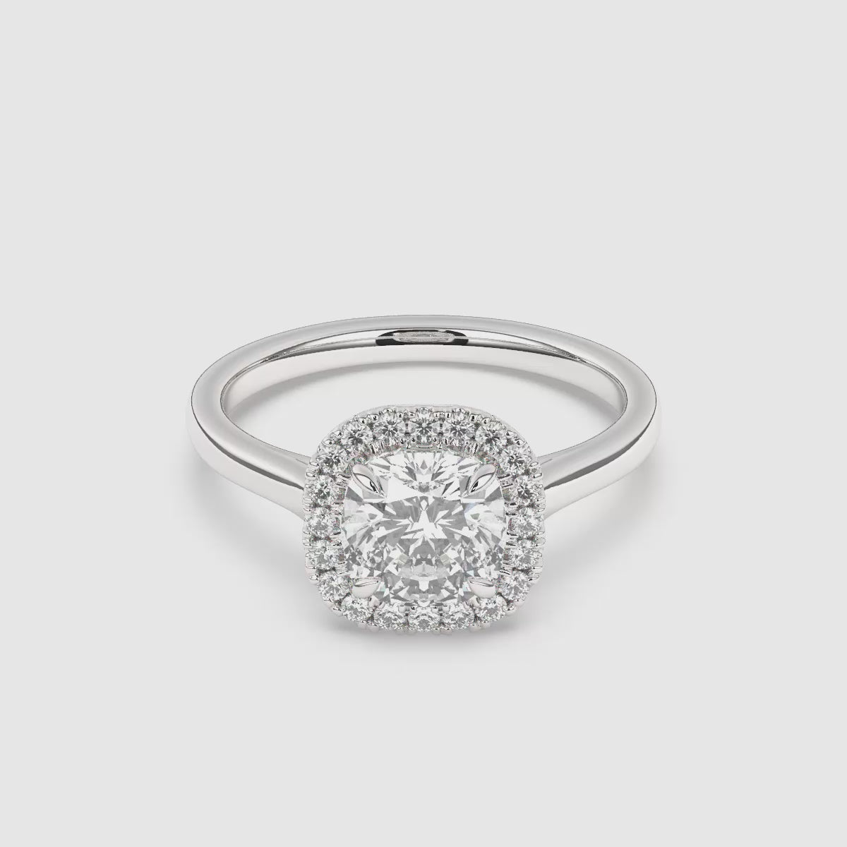 Maya Halo Lab Grown Diamond Engagement Ring
