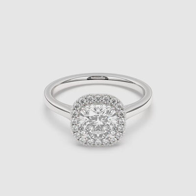 Maya Halo Lab Grown Diamond Engagement Ring