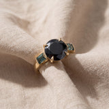 Natural Sapphire 3 Stone Ring