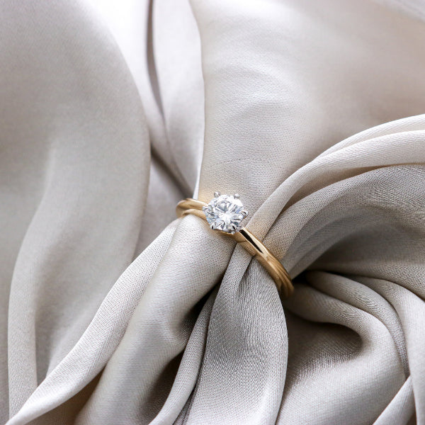 Half Carat Diamond Solitare Engagment Ring