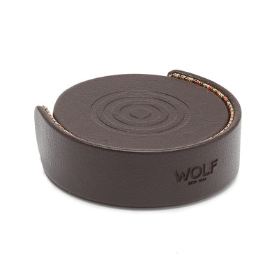 Wolf WM x WOLF Set of 4 Brown Coasters