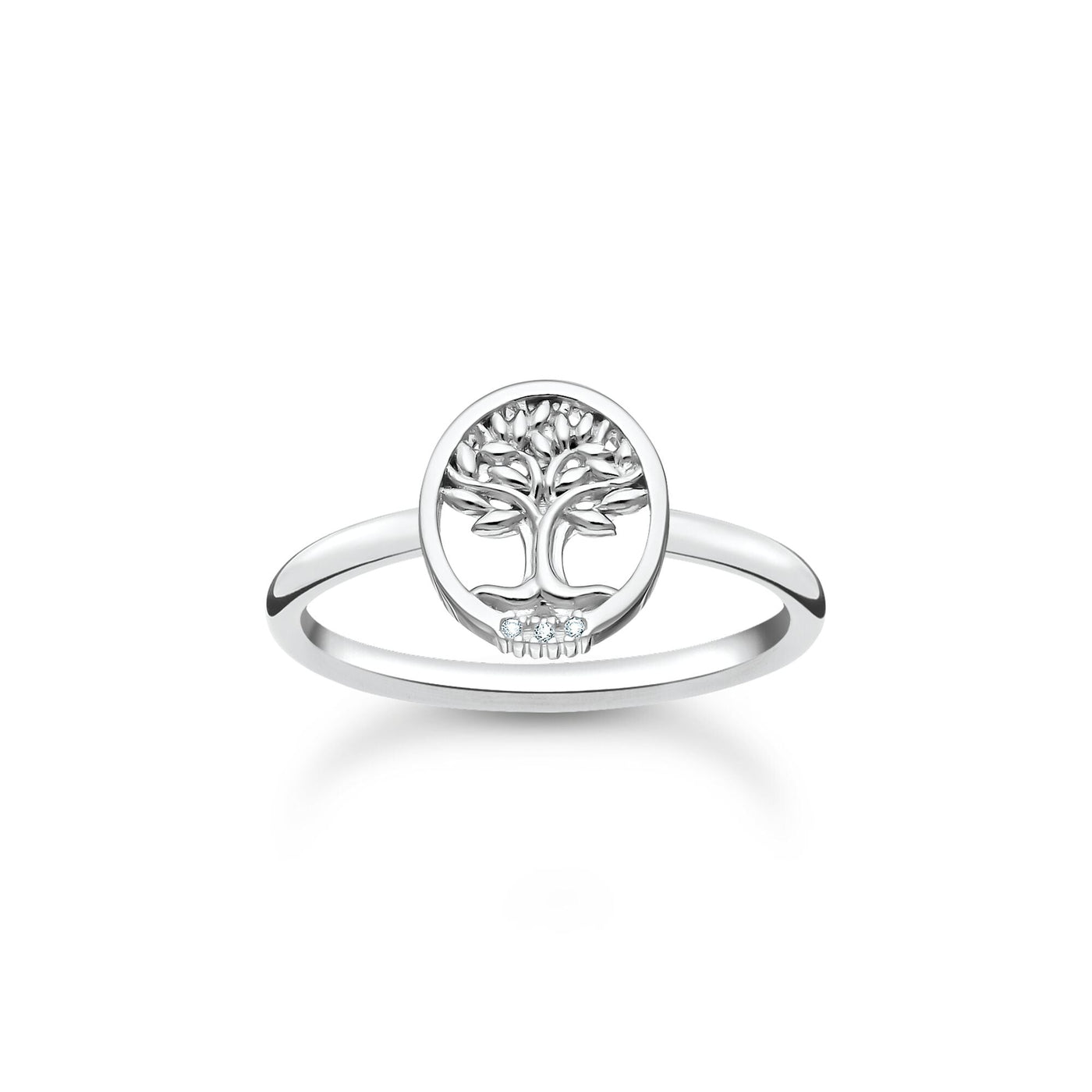 Thomas Sabo Ring Tree of Love white stones silver